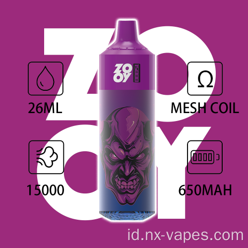 Zooy King 15000 Puffs sekali pakai grosir vape